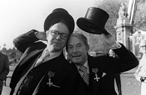 Morecambe & Wise were invested by the Queen at Buckingham Palace with the OBE Morecambe & Wise were invested by the Queen at Buckingham Palace with the OBE