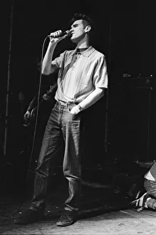 Morrissey, lead singer of Manchester group The Smiths, performing in concert Morrissey, lead singer of Manchester group The Smiths, performing in concert
