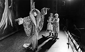 Mother Goose, superstar in velvet, feathers and fur, the dame' Mother Goose, superstar in velvet, feathers and fur, the dame'