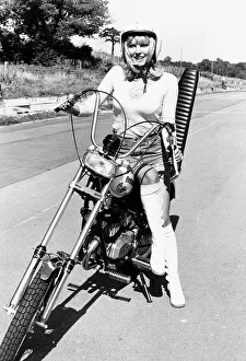 Motor Cycles model rides Fanticmotor chopper bike Motor Cycles model rides Fanticmotor chopper bike