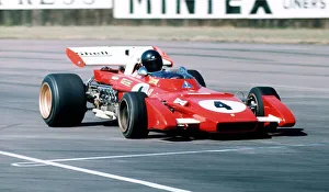 Motor Racing Formula One British Grand Prix Siverstone July 1971 Jackie Ickx in his Motor Racing Formula One British Grand Prix Siverstone July 1971 Jackie Ickx in his