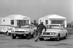 Images Dated 19th March 1975: Motorsport: Humour: Unusual. Caravans. International Rally. Silverstone Circuit