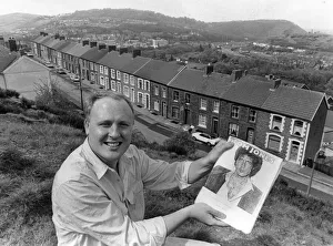 Mr Colin Macfarlane of Pontypridd with the manuscript of the book that he has written Mr Colin Macfarlane of Pontypridd with the manuscript of the book that he has written