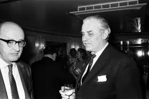 Mr Edward Pickering and Mr John Rickman at the Daily Mirror Punters Club Dinner Mr Edward Pickering and Mr John Rickman at the Daily Mirror Punters Club Dinner