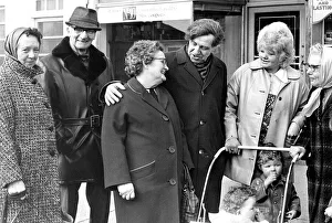 Mr. Ron Lewis campaigning in the streets during the elections in 1974 Mr. Ron Lewis campaigning in the streets during the elections in 1974