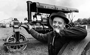 Mr Walter Hodson pictured with the steam roller Highland Lass on 2th June 1972 Mr Walter Hodson pictured with the steam roller Highland Lass on 2th June 1972