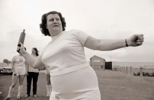Mrs Guy of Stroud Gloucestershire seen here in training to recapture the title of Mrs Guy of Stroud Gloucestershire seen here in training to recapture the title of