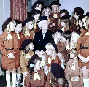 Mrs Lazenby and brownies. 17th October 1973 Mrs Lazenby and brownies. 17th October 1973
