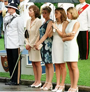 Mrs Patten and daughters at Government house June 1997 As Governor Chris Patten Mrs Patten and daughters at Government house June 1997 As Governor Chris Patten