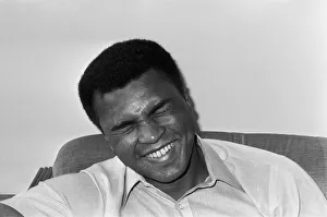 Muhammad Ali at the Albany Hotel in Birmingham. 1st May 1984 Muhammad Ali at the Albany Hotel in Birmingham. 1st May 1984