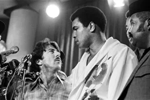Muhammad Ali with Dustin Hoffman at the weigh-in ahead of his third fight with Ken Norton Muhammad Ali with Dustin Hoffman at the weigh-in ahead of his third fight with Ken Norton