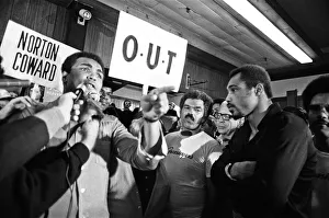 Muhammad Ali and his entourage try to wind up Ken Norton ahead of their third fight in Muhammad Ali and his entourage try to wind up Ken Norton ahead of their third fight in