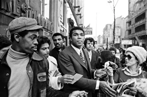 Muhammad Ali signing autographs ahead of his rematch with Joe Frazier Muhammad Ali signing autographs ahead of his rematch with Joe Frazier
