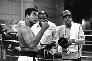 Muhammad Ali takes a break from training ahead of this third fight with Ken Norton with Muhammad Ali takes a break from training ahead of this third fight with Ken Norton with