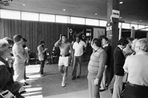 Muhammad Ali at his training camp, Concord Hotel, Catskill Mountains Muhammad Ali at his training camp, Concord Hotel, Catskill Mountains