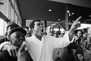Muhammad Ali in his truing camp at the Concord Hotel in Catskill Mountains Muhammad Ali in his truing camp at the Concord Hotel in Catskill Mountains