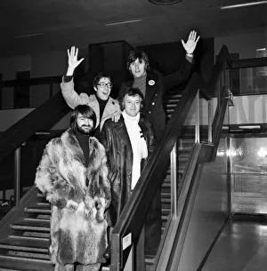 Music: Pop: Hank Marvin and The Shadows left Heathrow Airport for Stockholm where they Music: Pop: Hank Marvin and The Shadows left Heathrow Airport for Stockholm where they