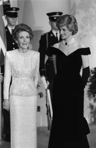 Nancy Regan with The Princess of Wales during their vist to the USA Nancy Regan with The Princess of Wales during their vist to the USA