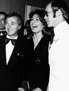 Nanette Newman with husband Bryan Forbes and Elton John at the 'Gold" Nanette Newman with husband Bryan Forbes and Elton John at the 'Gold"
