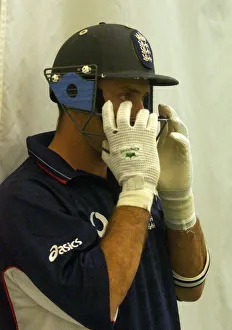 Nasser Hussain England Cricket team captain August 1999 Nasser Hussain adjusts his Nasser Hussain England Cricket team captain August 1999 Nasser Hussain adjusts his