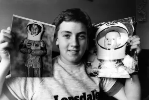 Neil Carlin from West Lothian Scotland who was born just as US astronaut Neil Armstrong Neil Carlin from West Lothian Scotland who was born just as US astronaut Neil Armstrong