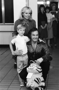 Neil Diamond with son Micha and wife Marcia, pictured at the National Exhibition Centre Neil Diamond with son Micha and wife Marcia, pictured at the National Exhibition Centre
