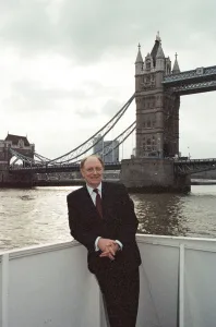 Neil Kinnock on the campaign trail in London. 2nd April 1992 Neil Kinnock on the campaign trail in London. 2nd April 1992