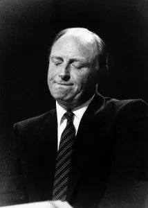 Neil Kinnock the labour minister in bournemouth Neil Kinnock the labour minister in bournemouth