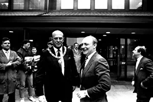 Neil Kinnock during a visit to Tyneisde where he offically opened Gateshead Council' Neil Kinnock during a visit to Tyneisde where he offically opened Gateshead Council'