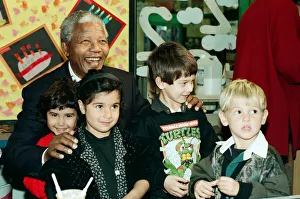 Nelson Mandela visits the Nelson Mandel school in Sparkbrook during his visit to Nelson Mandela visits the Nelson Mandel school in Sparkbrook during his visit to