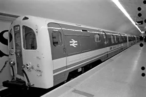 New British Rail train seen here at Moorgate station. The design is based on a London New British Rail train seen here at Moorgate station. The design is based on a London