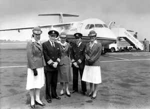 The new Dan-Air British Aerospace 146 (BAe 146), a medium-sized commercial The new Dan-Air British Aerospace 146 (BAe 146), a medium-sized commercial