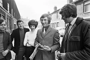 New Derby County signing Colin Todd signs autographs for fans as he arrives at New Derby County signing Colin Todd signs autographs for fans as he arrives at