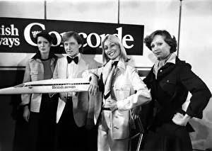The new Hardy Amies designed for the British Airways cabin crew of the Concorde were The new Hardy Amies designed for the British Airways cabin crew of the Concorde were