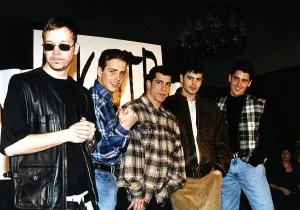 New Kids On the Block American pop group at the London launch of their new video New Kids On the Block American pop group at the London launch of their new video