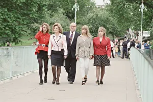New Leader of the Labour Party John Smith takes a post-election walk through London' New Leader of the Labour Party John Smith takes a post-election walk through London'