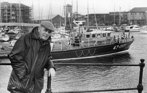 The new Mumbles Tyne Class lifeboat Ethel Anne Measures. 28th June 1985 The new Mumbles Tyne Class lifeboat Ethel Anne Measures. 28th June 1985