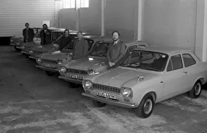 New police patrol cars at Reeds Garage, Torquay in March 1972 before the livery had been New police patrol cars at Reeds Garage, Torquay in March 1972 before the livery had been