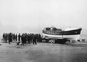 The new self-righting motor Redcar lifeboat, christened the Louisa Polden The new self-righting motor Redcar lifeboat, christened the Louisa Polden