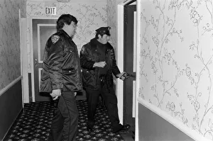 New York Police from the 42nd Precinct entering a property New York Police from the 42nd Precinct entering a property