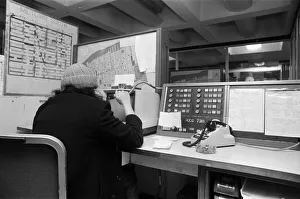 New York Police, communication centre. 13th February 1981 New York Police, communication centre. 13th February 1981