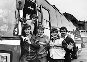 Newcastle United 1985, Post Season. Newcastle United players bid Tyneside farewell before Newcastle United 1985, Post Season. Newcastle United players bid Tyneside farewell before
