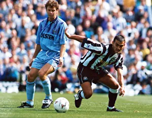 Newcastle United footballer Malcolm Allen. 14th August 1993 Newcastle United footballer Malcolm Allen. 14th August 1993