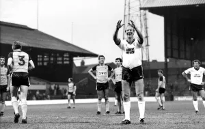 Newcastle United manager Jack Charlton in November 1984 Newcastle United manager Jack Charlton in November 1984
