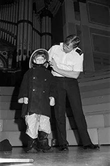 Nicholas is rigged out by singing fireman Graham Walker Nicholas is rigged out by singing fireman Graham Walker