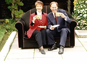 Nick Owen TV Presenter with co presenter Anne Diamond of television programme Good Nick Owen TV Presenter with co presenter Anne Diamond of television programme Good