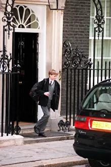Nicky Blair son of Tony Blair PM leaves 10 Downing Street for school Nicky Blair son of Tony Blair PM leaves 10 Downing Street for school