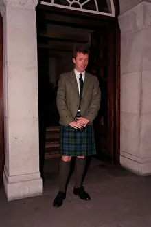Nicky Campbell TV Presenter December 1997 On his wedding day to Tina Ritchie waiting Nicky Campbell TV Presenter December 1997 On his wedding day to Tina Ritchie waiting