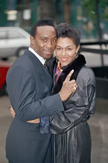 Nigel Benn with girlfriend Caroline Jackson ahead of his upcoming fight with american Nigel Benn with girlfriend Caroline Jackson ahead of his upcoming fight with american