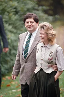 Nigel Lawson and his wife Therese pictured at their home, the day after his resignation Nigel Lawson and his wife Therese pictured at their home, the day after his resignation